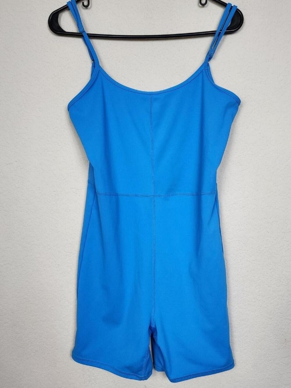 Stretchy Blue Medium Romper